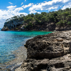 Klippen und Str&auml;nde Calla Portals Vells Balearic Islands Spanien am Meer