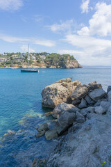 Klippen und Str&auml;nde Calla Portals Vells Balearic Islands Spanien am Meer