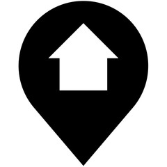 Location Black Icon Pack