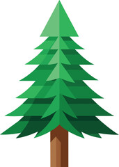 pine tree vector illustration, christmas tree