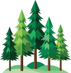 pine tree vector illustration, christmas tree
