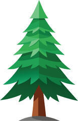 Fototapeta premium pine tree vector illustration, christmas tree