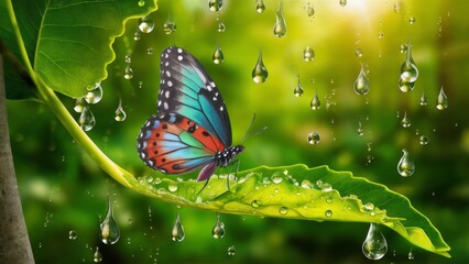 Glass wing Butterfly