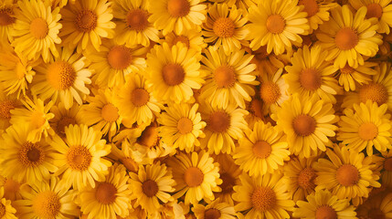 Background made of orange flowers