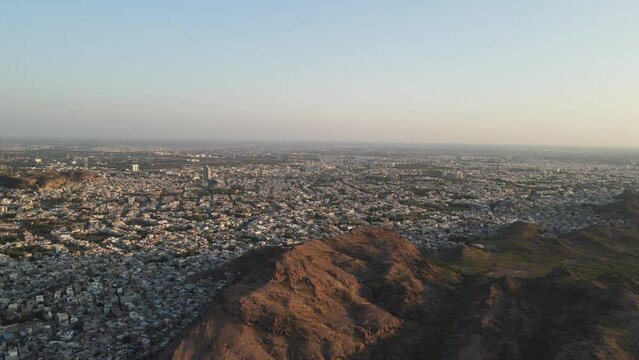 Aerial Drone shot of Jodhpur