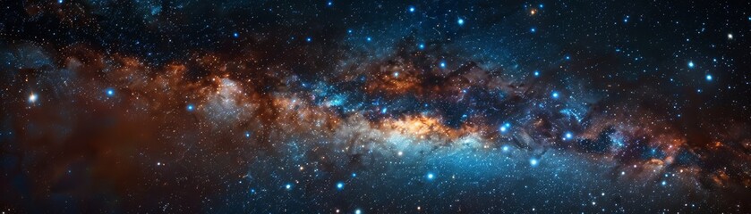Amazing view of the Milky Way galaxy