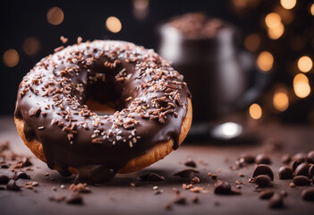 delicious chocolate donut
