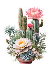 The beauty of cactus nature on a transparent background © VMG_Studio