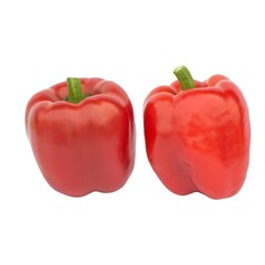 Red pepper isolated on white background 