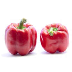 Red pepper isolated on white background 