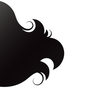 recommend clip art: Black curls beauty salon design
