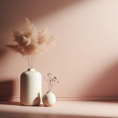 dry flowers in a vase still life
