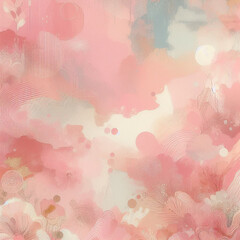 abstract background with flowers