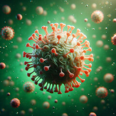 3d rendered illustration of a virus