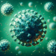 3d rendered illustration of a virus