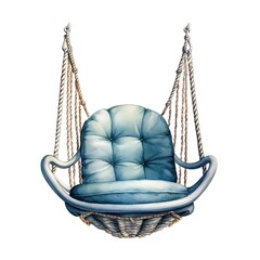 Naklejka premium Swing chair powderblue