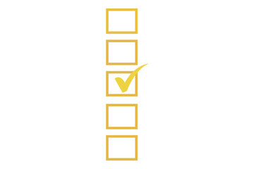 yellow checkbox checklist right tick transparent png