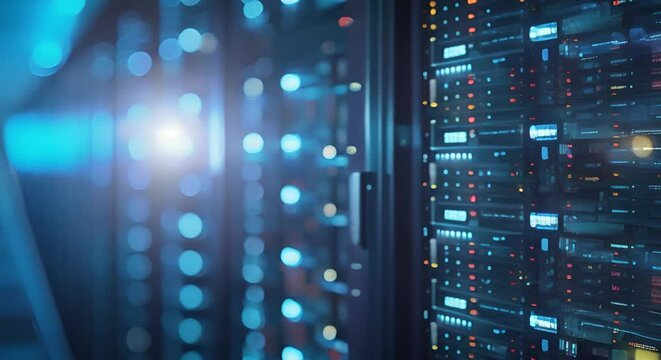 Database security software protects against cyberattacks ensuring online security for users. Concept Data Security, Cyber Threats, Online Protection, Software Solutions
