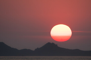 Magnifique coucher du soleil en Bretagne - France