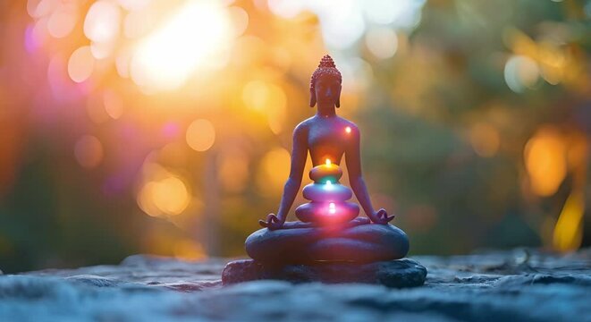 Yoga meditation balance chakras harmonize Yin Yang connect spiritually with nature. Concept Yoga and Meditation, Balance Chakras, Harmonize Yin Yang, Spiritual Connection with Nature,