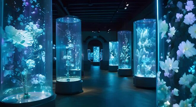 Digital art installations blend technology and creativity in immersive museum experiences. Concept Art Installations, Technology, Immersive Experiences, Digital Art, Museums
