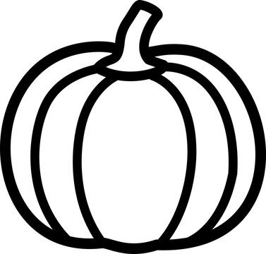 recommend clip art: pumpkin outline icon vector