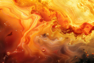 Abstract warm-toned marble texture with fluid patterns 
