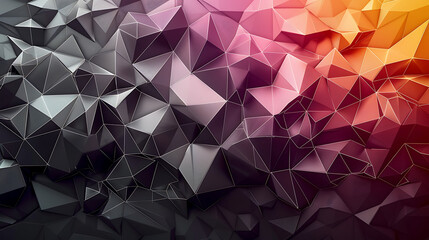 Obraz premium Modern polygon colorful low poly background 