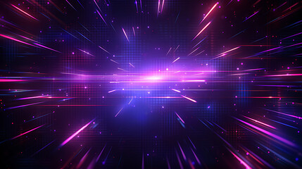 Abstract square technology dark blue purple gradient background with digital geometric shape and line