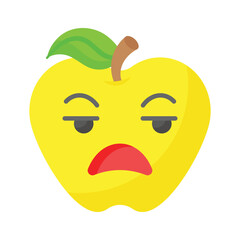 Irritated emoji vector design, ready to use and download premium vector