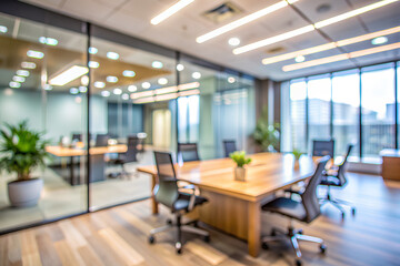 Abstract defocus blurred interior office background Photo Formats 