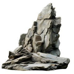 Rock Formation, isolated, transparent background, white background, no background