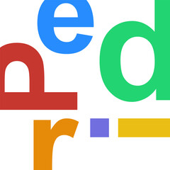 coloured Pride lettering