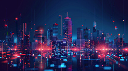 Smart city and Internet of things. Network communicati