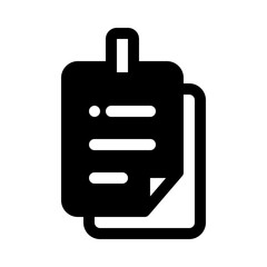 Sticky Note Glyph Icon