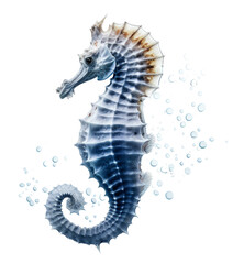 seahorse isolated on transparent background