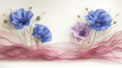Vintage floral pattern. Soft design. Watercolor texture. Design element.