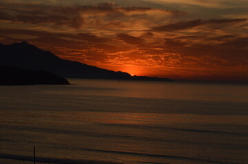 atardecer finalizando