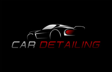 Automotive collision logo, Auto Detailing Logo