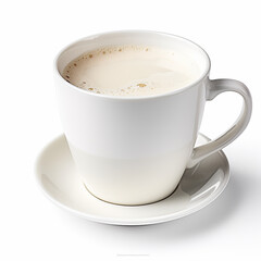 3d photo of hot coffee cup or milk cup made with generative ai