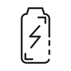 Battery Charger Energy Line Icon