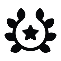 Simple Winner solid icon. The icon can be used for websites, print templates, presentation templates, illustrations, etc	
