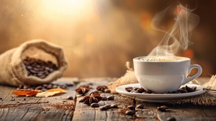 A Steaming Mug of Morning Coffee