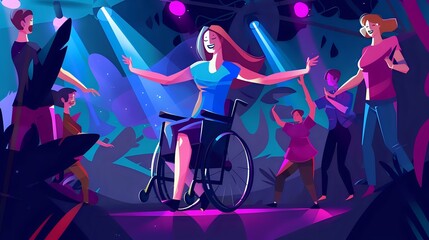 Wheelchair Dancing Transformation: Woman Radiates Joy and Determination