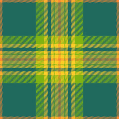 Seamless vector texture of check fabric plaid with a textile tartan pattern background.