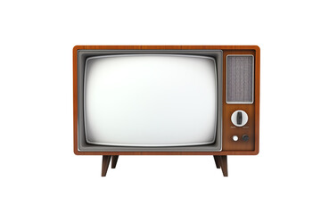 Retro television with a blank screen.