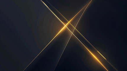Abstract luxurious golden shadow line on a dark gray background.