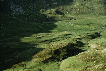 Green hills of Monte Avaro, in the Orobie Alps