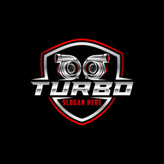 diesel turbo automotive repair logo