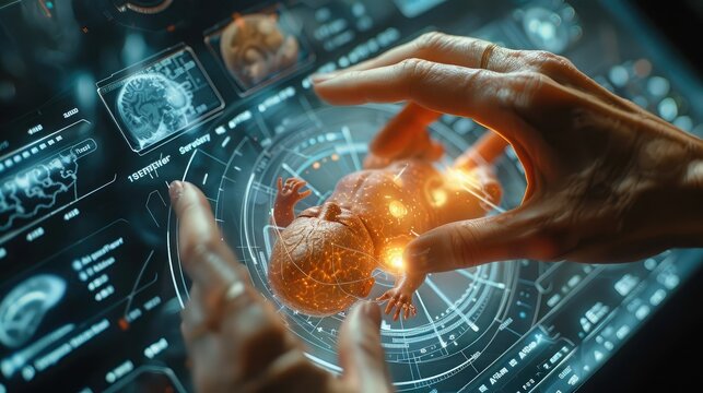 Futuristic Prenatal Examination, AI Technology Visualizes Baby with Unprecedented Detail